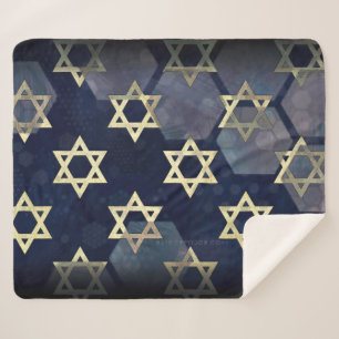 Manta Sherpa Fuerte vibración de Hanukkah de SlipperyJoe estrel