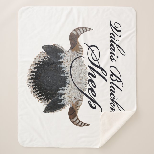 Manta Sherpa Funda de oveja Valais Blacknose (Anverso)