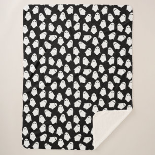 Manta Sherpa Funda de silueta de patrón fantasma