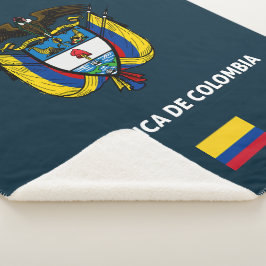 Manta Sherpa Funda de teléfono pasaporte de Colombia