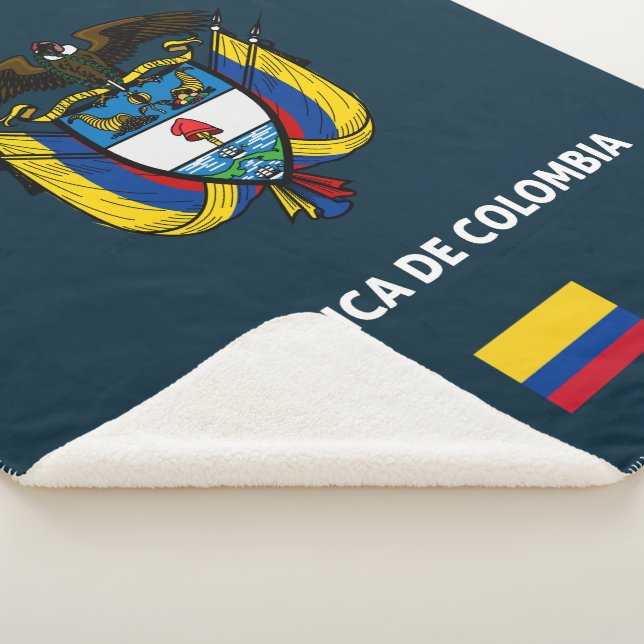 Manta Sherpa Funda de teléfono pasaporte de Colombia (3/4)