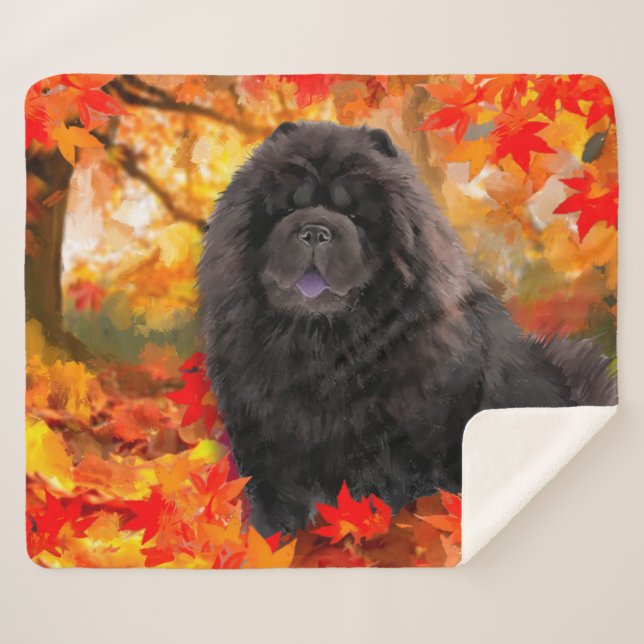 Manta Sherpa Funda JAX Chow Chow SHERPA (Anverso (horizontal))