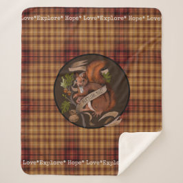 Manta Sherpa Funda Sherpa Squirrel de la Naturaleza