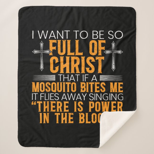 Manta Sherpa Fundador Religioso Cristiano De Dios Fiel (Anverso)