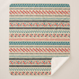 Manta Sherpa Fundas de flote del patrón Aztec