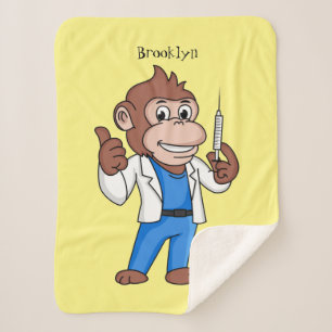 Manta Sherpa Funny orangutan ape personalizado médica
