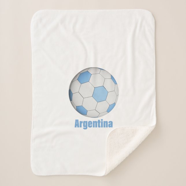 Manta Sherpa fútbol argentino (Anverso)