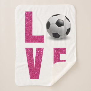 Manta Sherpa Fútbol de amor
