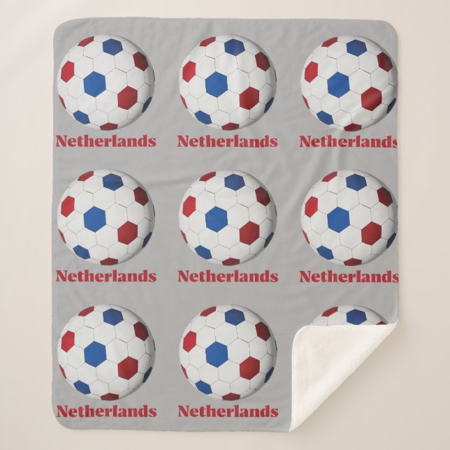 Manta Sherpa Fútbol de Holanda (Anverso)
