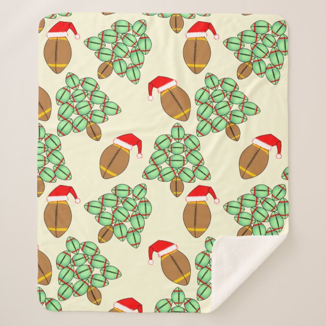 Manta Sherpa Fútbol navidad (Anverso)