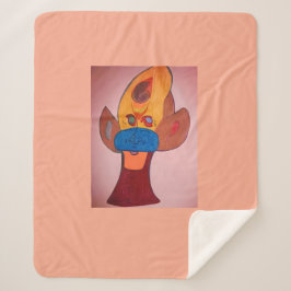 Manta Sherpa Futuristic Animal Art Sherpa Blanket