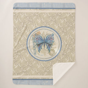 Manta Sherpa G Creación Oficina mariposa Fleece Blanket
