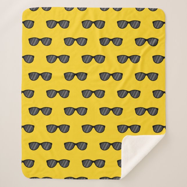 Manta Sherpa Gafas de sol de Personalizado Guay (Anverso)