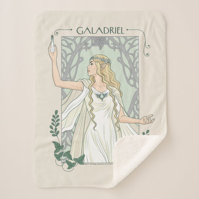 Manta Sherpa Galadriel Luz de Valinor Gráfico (Anverso)
