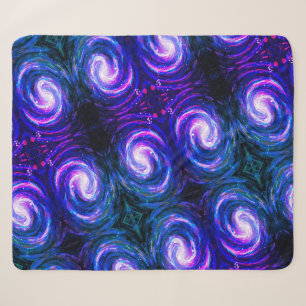 Manta Sherpa Galaxia pintada a mano