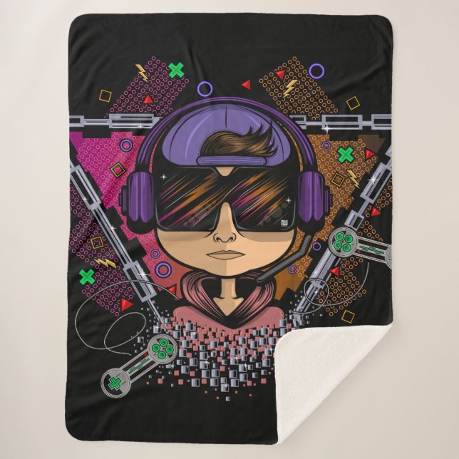 Manta Sherpa Gamer Boy (Anverso)