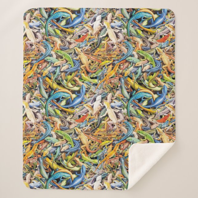 Manta Sherpa garganta de lagarto (Anverso)