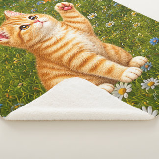 Manta Sherpa Gatito Adorable