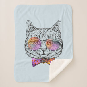 Manta Sherpa Gatito sabio Kat