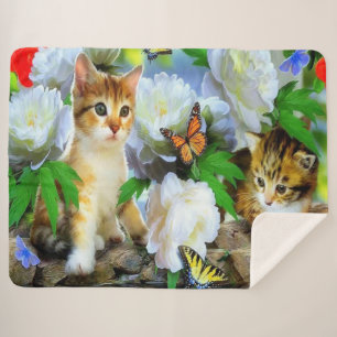 Manta Sherpa Gatitos
