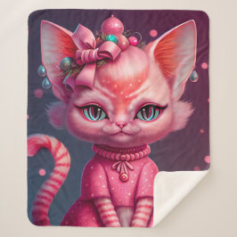 Manta Sherpa Gato curado animado