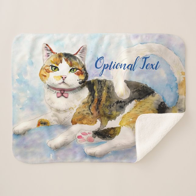 Manta Sherpa Gato de agua (Anverso (horizontal))