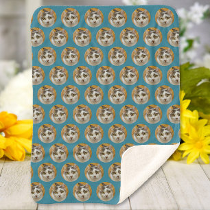 Manta Sherpa Gato de perro personalizado o cualquier foto perso