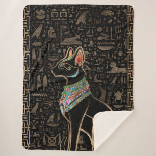Manta Sherpa Gato egipcio - Bastet