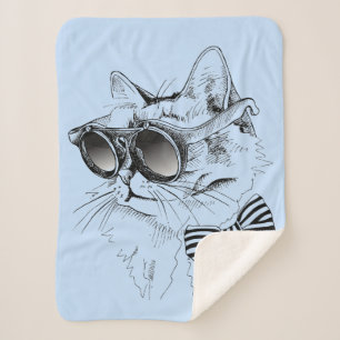 Manta Sherpa Gato fresco