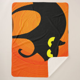 Manta Sherpa Gato negro