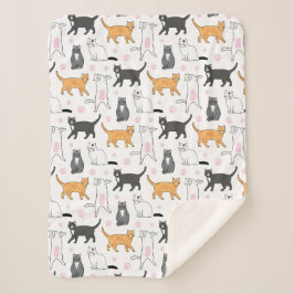 Manta Sherpa Gatos cortos