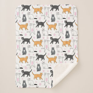 Manta Sherpa Gatos cortos