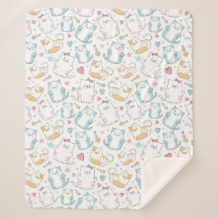 Manta Sherpa Gatos cortos