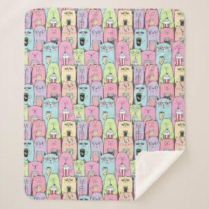 Manta Sherpa Gatos cortos