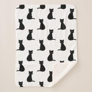 Manta Sherpa Gatos negros Sherpa Blanket