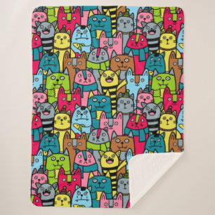 Manta Sherpa Gatos y gatos