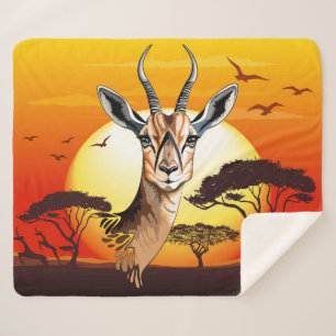 Manta Sherpa Gazelle Animal salvaje Antelope africano