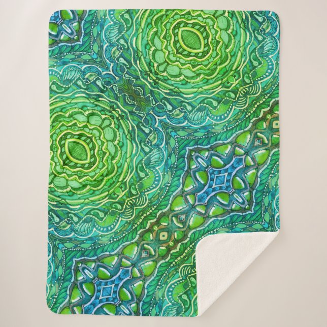 Manta Sherpa Gemas de primavera (Anverso)