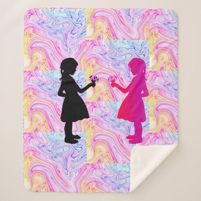 Manta Sherpa Gemelos Sherpa Blanket. (Anverso)