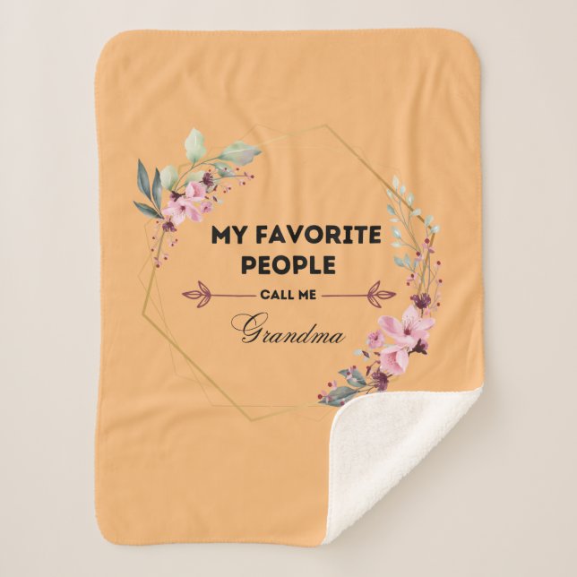 Manta Sherpa gente favorita me llama "abuela blanda" (Anverso)