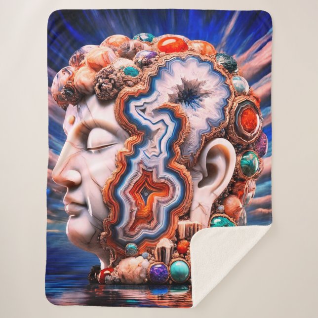 Manta Sherpa Geode de Buddha Head (Anverso)