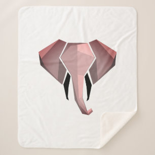 Manta Sherpa Geometría Cabeza elefante
