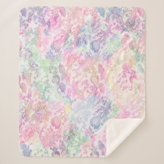 Manta Sherpa Geometría textura clásica de repetición patternpat (Anverso)