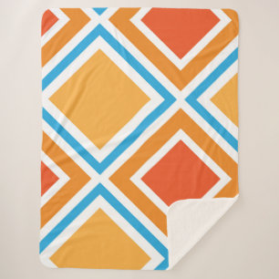 Manta Sherpa Geométrica abstracta de diamante