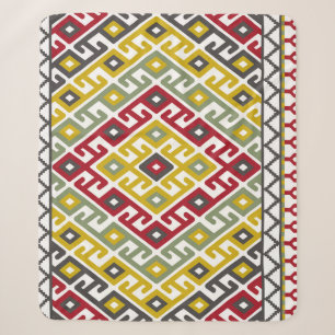 Manta Sherpa Geométrica turca india: mosaico de fondo vintage