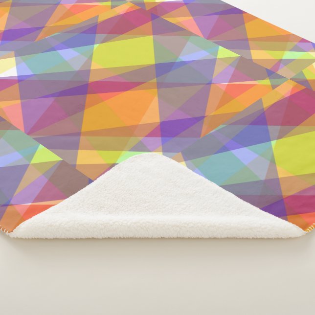 Manta Sherpa Geométrico claro - Sherpa Blanket (3/4)