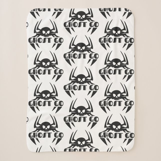 Manta Sherpa Ghost Go Spooky Season (Anverso)