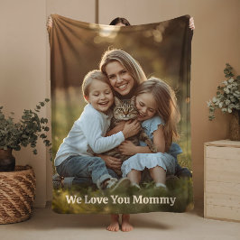 Manta Sherpa Gift for Mom Sherpa Blanket Photo Mother's Day
