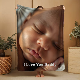 Manta Sherpa Gift for New Daddy Sherpa Blankets Baby Photograph