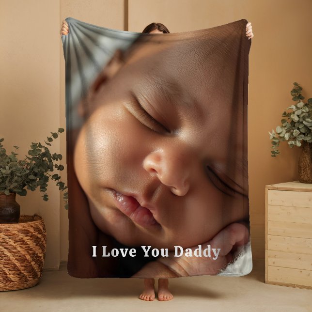 Manta Sherpa Gift for New Daddy Sherpa Blankets Baby Photograph (Subido por el creador)
